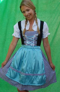 German 3 pc Dirndl Dress Berglust US Size 6 10 12 14 16 available