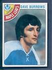 1978 79 Topps #254 DAVE BURROWS Maple Leafs NM or Better (110927)