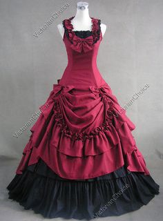 Civil War Southern Belle Lolita Ball Gown Dress Reenactment 081 S