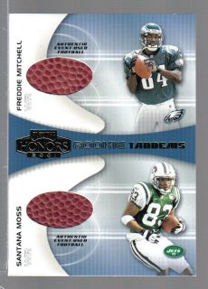 2001 Playoff Honors Santana Moss/Freddie Mitchell Rookie Tandems DUAL 