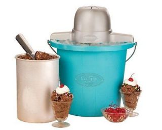   Electrics ICMP 400BLUE 4 Quart Plastic Bucket Ice Cream Maker Bl