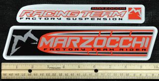 MARZOCCHI Suspension BIG Stickers   Factory Rider   Forks Bomber   Lot 