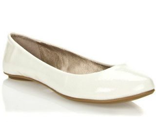 Womens Shoes Round Toe Ballerina Ballet Flats Ivory White Size 7