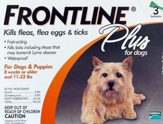 Merial Frontline Plus For Dogs Under 22 lb 3 month NOT A KIT