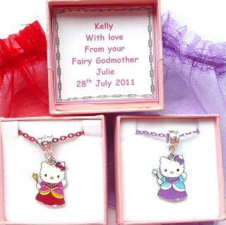   Fairy Godmother Necklace Personalised Box Bridesmaid, Birthday Gift