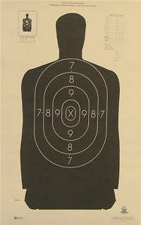 Police Pistol and Rifle Human Silhouette Shooting Targets   19x25   31 