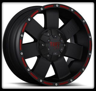   TUFF T02 BLACK RIMS W/ 32X11.50X15 BFGOODRICH T/A KM2 M/T WHEELS TIRES