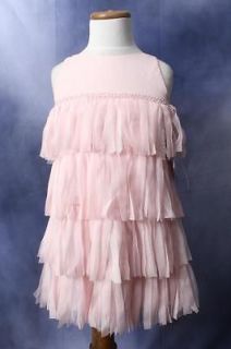 NWT Biscotti Flirty Fringe Pretty in Pink Stunning Girls Party Dress 