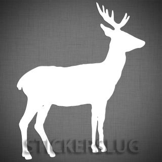WILD DEER vinyl decal sticker   CUSTOM color and size forest hunting 