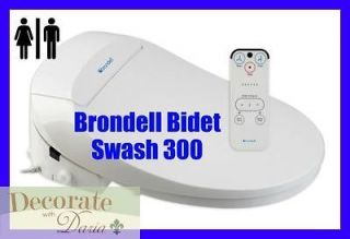 BRONDELL 300 BIDET TOILET SEAT ELONGATED Swash Remote Heated Water 