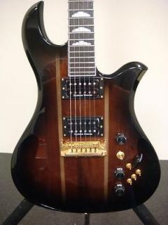 BC Rich USA Eagle Supreme Electric Guitar Partial Active Black Burst 