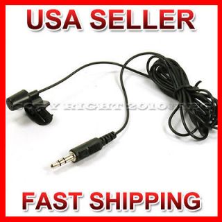 BLACK MINI 3.5MM MIC MICROPHONE HANDS FREE+CABLE CLIP FOR LAPTOP PC 