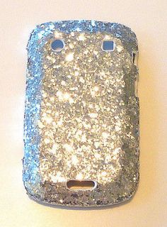 Bling Silver Sequin Flower Lace Case Cover For Blackberry 9900 9930 