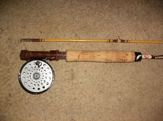 Vintage Martin 60 single action fly reel + 7 ft South Bend fly rod