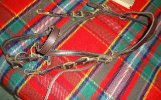  HALTER BRIDLE w Brass No Bit *Used Horse Tack* English Western