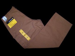 Carhartt Washed Duck Work Dungaree Original Fit B11 Brown NWT *