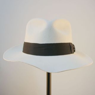   JACKSON White&Black Hats Smooth Billie Jean Classic Fedora WOOL 2pcs