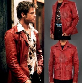 Fight Club Tyler Durden Brad Leather Jacket   All Sizes