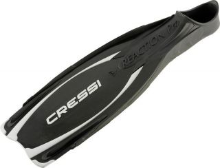 Cressi Reaction Pro spearfishing fins scuba diving flippers Black