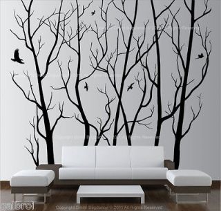 Large Wall Art Decor Vinyl Tree Forest Decal Sticker (choose size and 