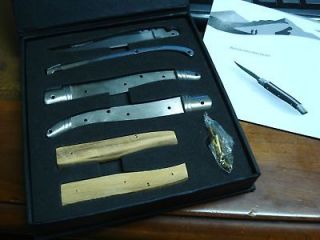 Custom Knife making blade blank Laguiole folder kit +Bonus DVD SX90