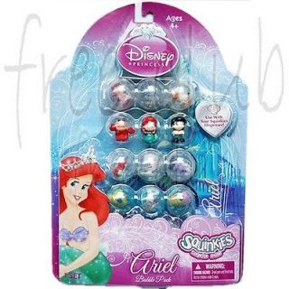 SQUINKIES Disney Princess ARIEL Bubble Pack Set (12pc)