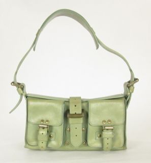 Authentic MULBERRY Light Green Blenheim Baby Roxanne Shoulder Bag