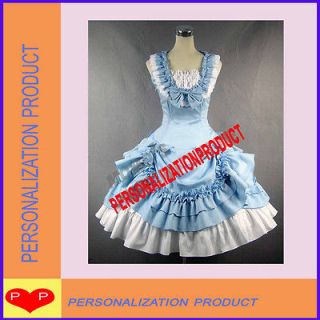 sweet lolita light blue ball gown halloween cosplay knee length