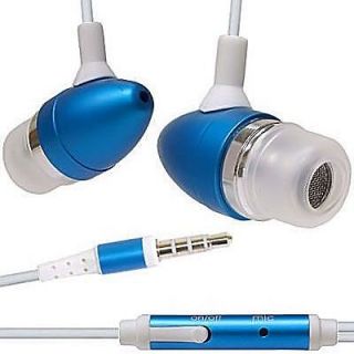 BLUE HANDSFREE HEADSET HEADPHONE MiCROPHONE for Pantech Vega LTE EX IM 