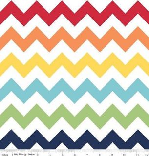 Chevron Riley Blake Quilt Fabric 1/2 yd Medium Rainbow c320 01