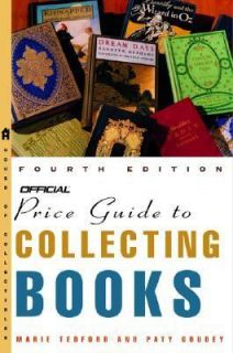 The Official Price Guide to Collecting Books by Pat Goudey and Marie 