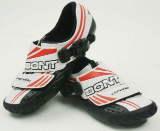 Bont Cervelo Test Team CTT 3 Road Cycling Shoes   White/Red   NEW