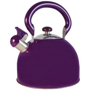 New Whistling Stainless Steel Purple Tea Kettle 3 Qt. on Sale.