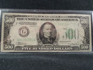 500 1934A Federal Reserve Note Mule