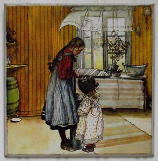 Vintage Country Shabby Chic Carl Larsson Reproductions wood picture 