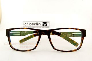 Brand New ic berlin Eyeglasses Frames Model wissam Color havana/black 