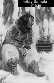   The gramophone / Robert J. Flaherty, F.R.G.S. An Eskimo seated wi f1