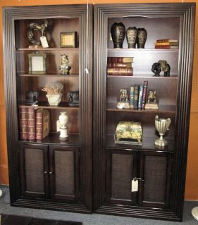 Pair of 2 Tommy Bahama Style Bookcases