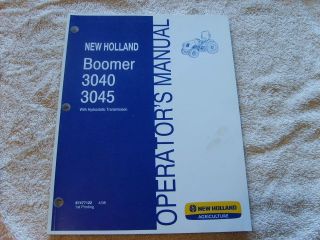 New Holland Boomer 3040 3045 Tractor Operators Manual