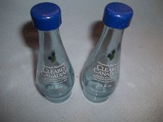 CLEARLY CANADIAN SALT AND PEPPER SHAKERS MOUNTAIN BLACKBERRY