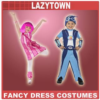 New Lazy Town Boys Sportacus Or Girls Stephanie Fancy Dress Costume 