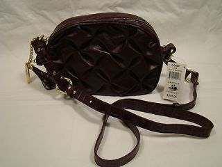 New with Tag Brahmin Leather Purple Amethyst Skye Shoulder Womens 