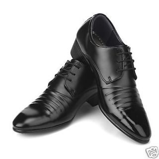 New Mens Italian Style Dress Casual Shoes Black Sz 7.5