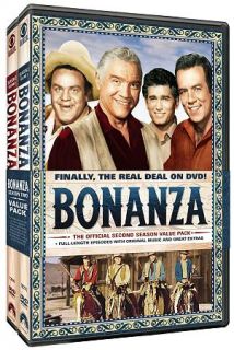 Bonanza The Official Second Season, Vols. 1 2 DVD, 2011, 9 Disc Set 