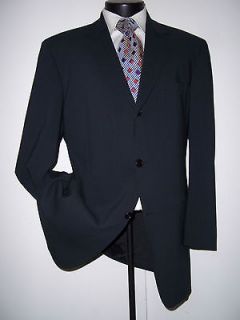 Superb Hugo Boss Blue Gray 3Btn Wool Suit 42 Reg