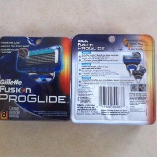 Gillette Fusion Proglide 8 pk NIB 100% blades not power USA free 