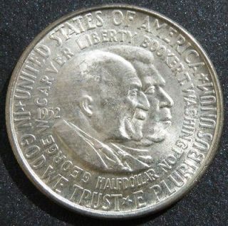 1952 Washington / Carver Commemorative Half Dollar   Silver 50c  Ch 