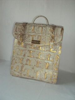 Brahmin Womens Marilyn Backpack Champagne Orinoco I33529CG Handbag 