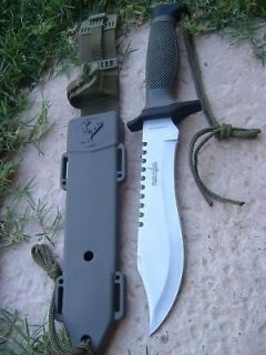 LG Camping Bowie Knife Rambo Suvival usmc army Style DLX SIL