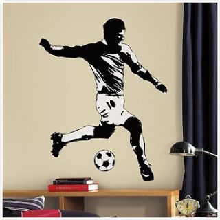 New Kids Giant SOCCER PLAYER Sports Wall Decal Sticker